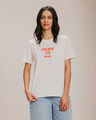 Playera Manga Corta Estampada,CRUDO